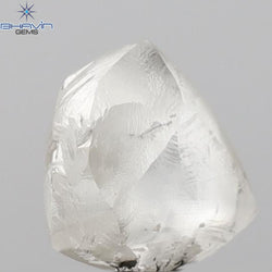 2.09 CT Rough Shape Natural Diamond White Color SI1 Clarity (7.90 MM)