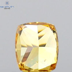 0.14 CT Cushion Shape Natural Diamond Orange Color VS2 Clarity (3.05 MM)