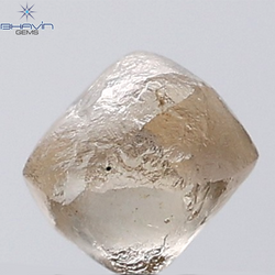 1.08 CT Rough Shape Natural Diamond Brown Color VSI Clarity (5.09 MM)