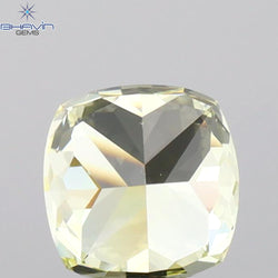 GIA Certified 1.00 CT Cushion Diamond Yellow Color Natural Diamond VS2 Clarity (5.33 MM)