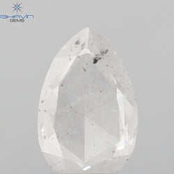 0.71 CT Pear Shape Natural Diamond White Color I2 Clarity (7.55 MM)