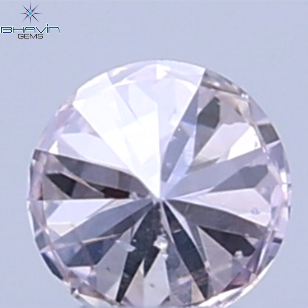 0.03 CT Natural Round Diamond Pink Color Clarity SI (1.90 MM)