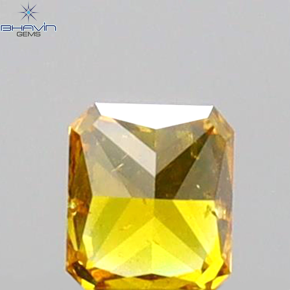 0.12 CT Radiant Shape Natural Diamond Yellow Color SI1 Clarity (2.76 MM)