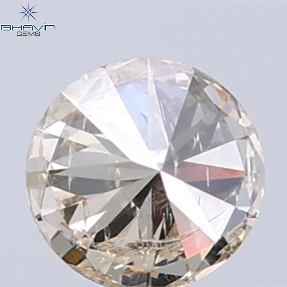 0.30 CT Natural Round Diamond Brown Color Clarity I1 (4.34 MM)
