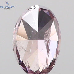 0.13 CT Oval Shape Natural Diamond Pink Color I1 Clarity (3.86 MM)