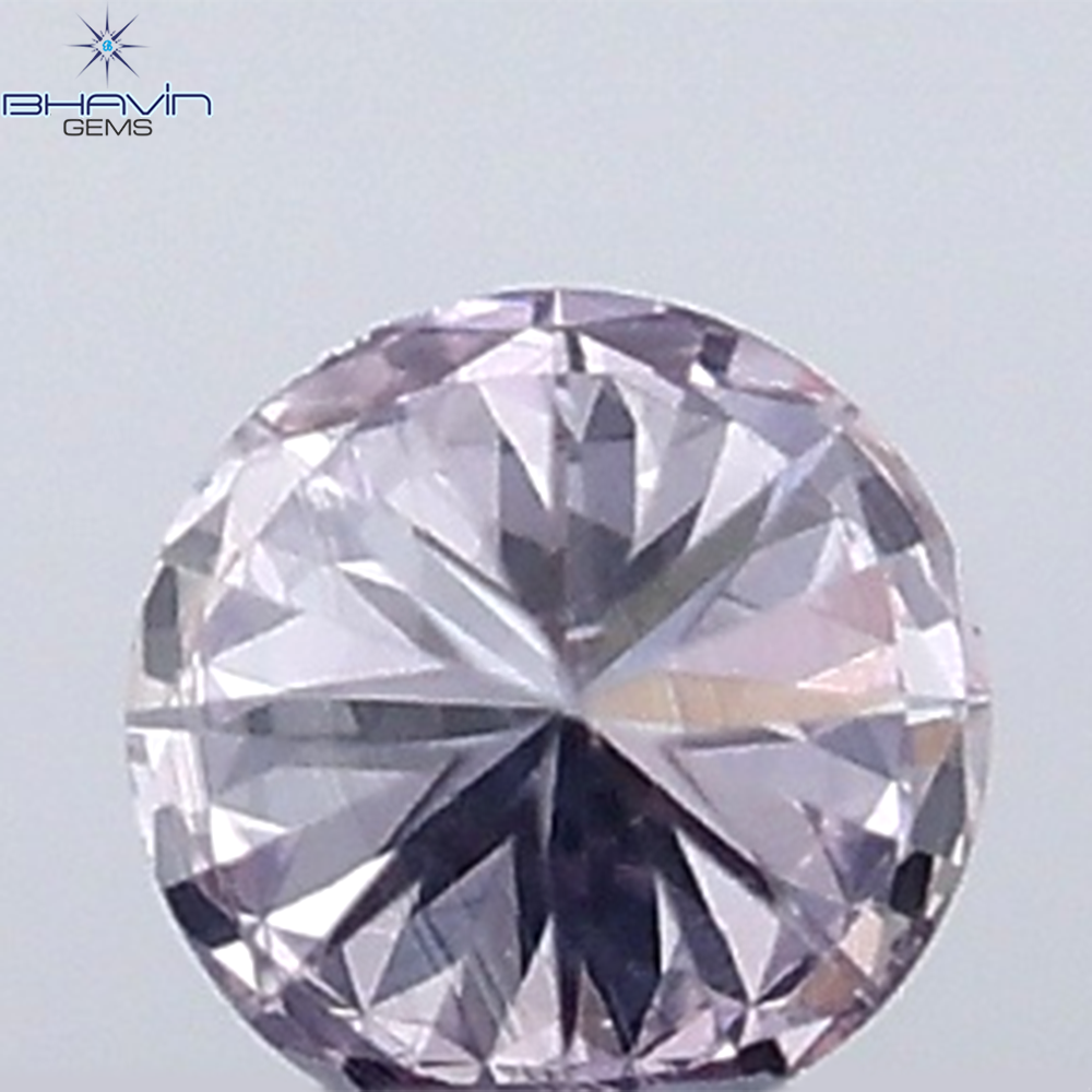 0.02 CT Round Natural Diamond Pink Color VS-SI Clarity