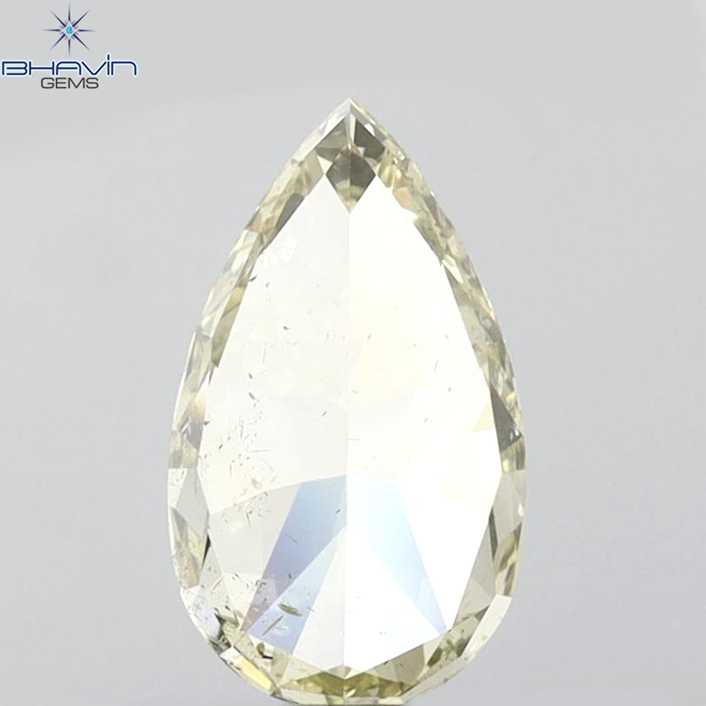 GIA Certified 2.00 CT Pear Diamond Brownish Greenish Yellow (CHAMELEON) Color Natural Loose Diamond (10.72 MM)