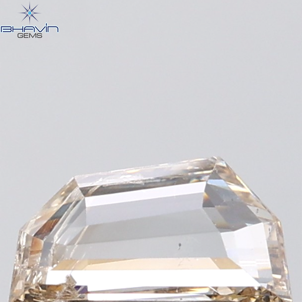 1.03 CT Half Moon Diamond Natural Brown Color I1 Clarity (9.32 MM)