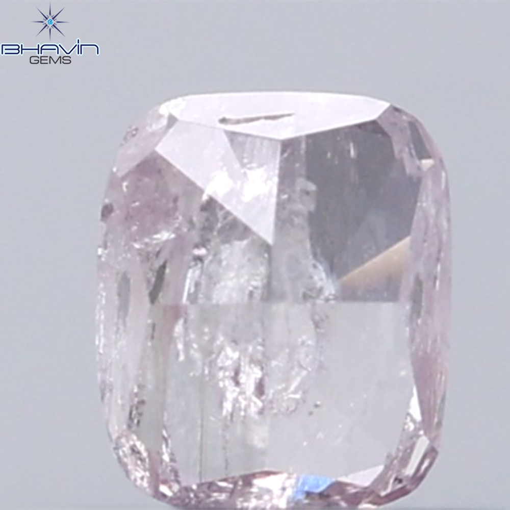 0.21 CT Cushion Diamond Natural Pink Color I3 Clarity (3.48 MM)