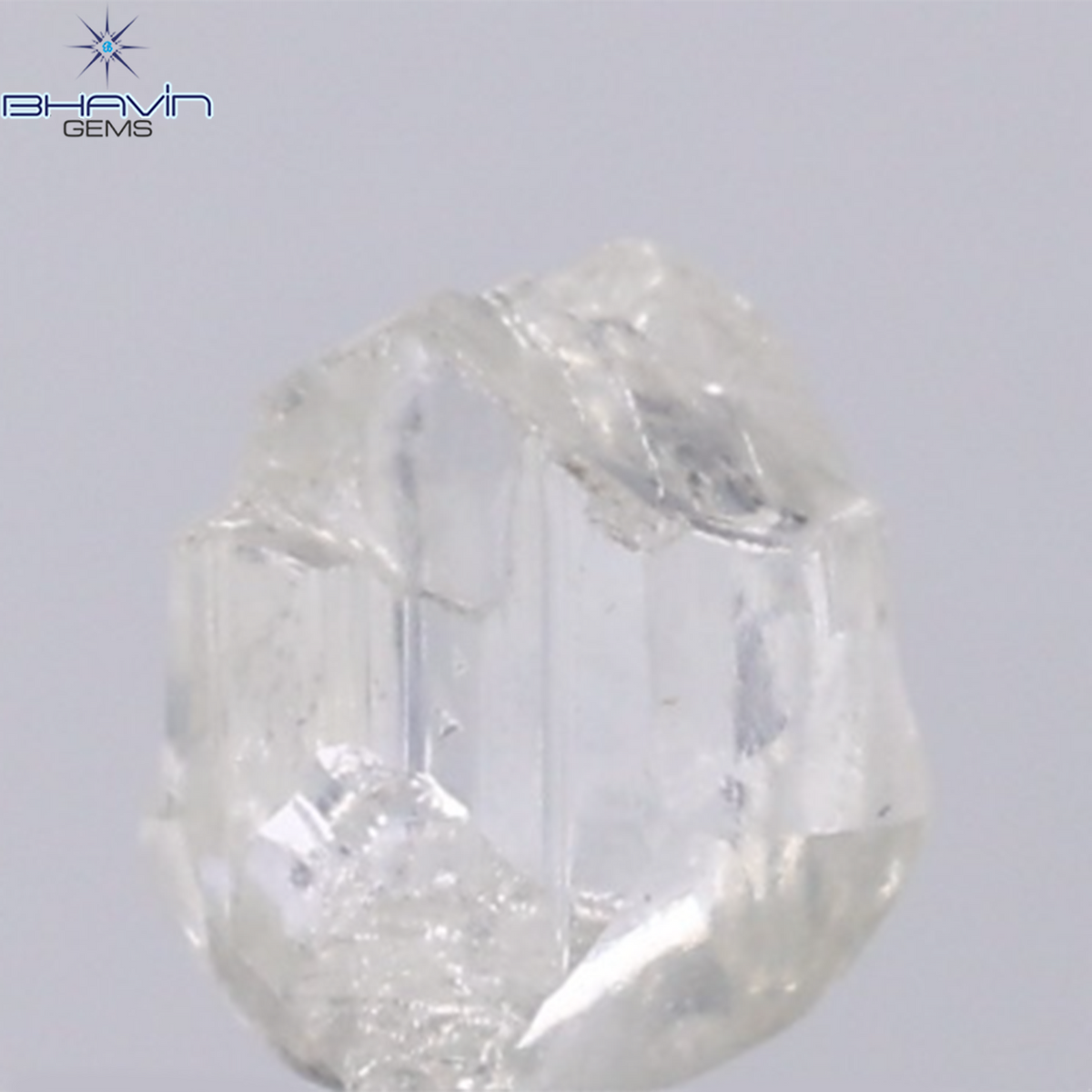 0.95 CT Natural Rough Diamond White Color Clarity VS (6.33 MM)