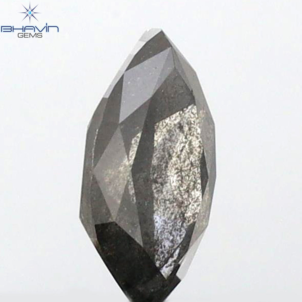 0.48 CT Marquise Shape Natural Loose Diamond Salt And pepper Color I3 Clarity (6.90 MM)