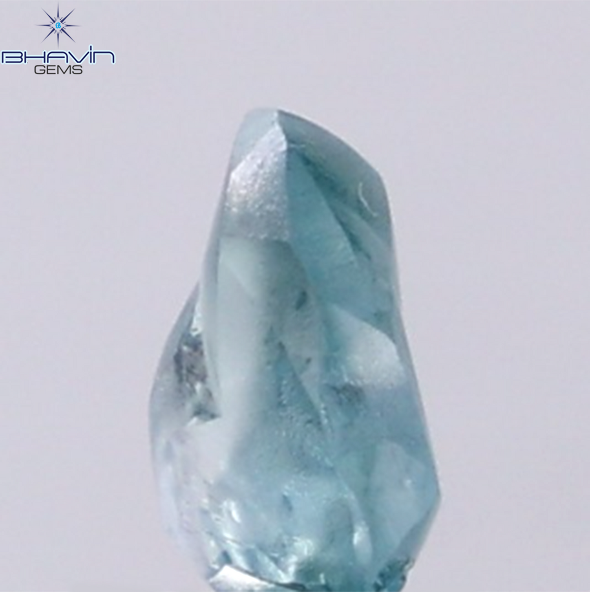 1.00 CT Natural Rough Diamond Enhanced Blue Color Clarity VS (7.13 MM)