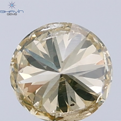 0.34 CT Natural Round Diamond Brown Color Clarity SI (4.38 MM)