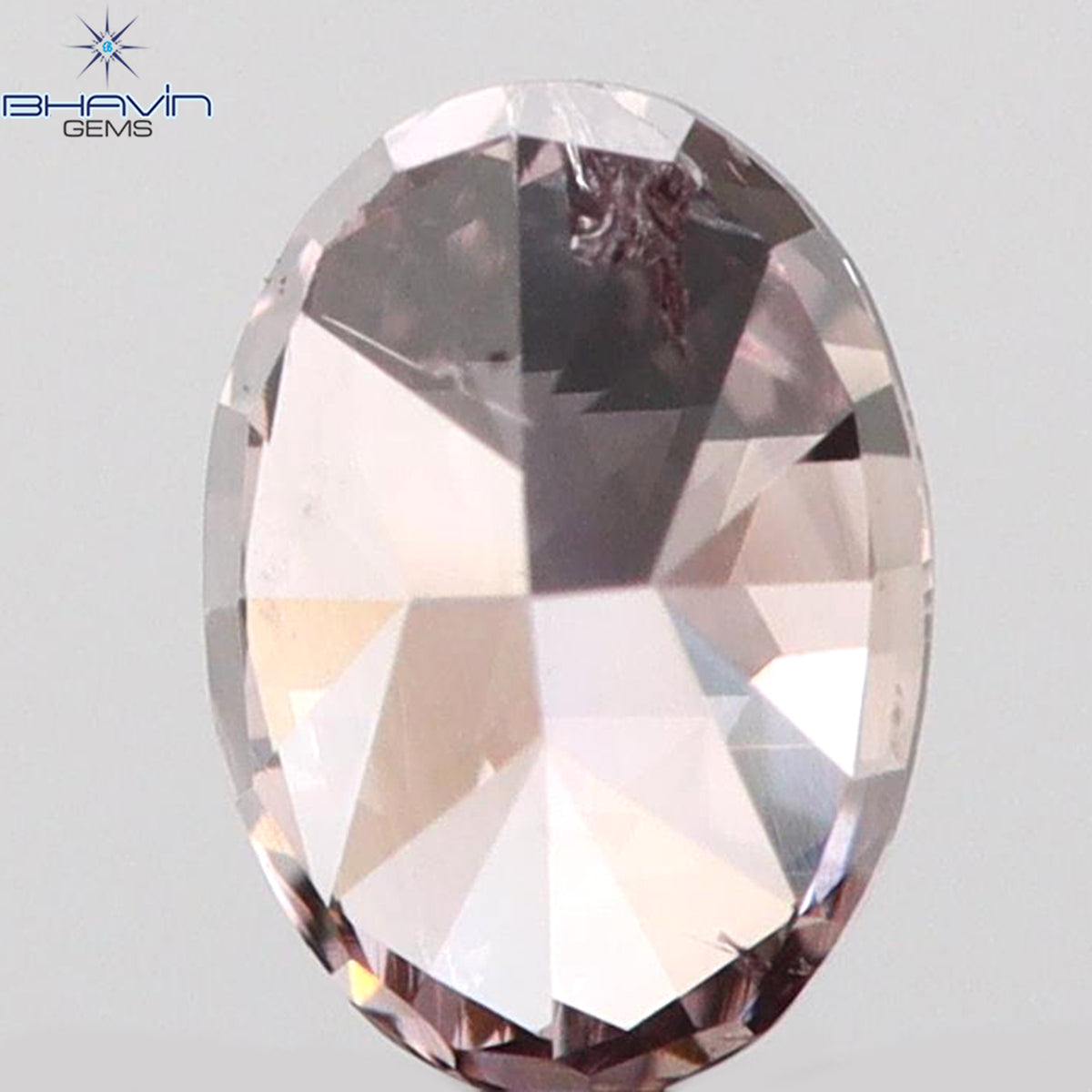 0.15 CT Natural Oval Diamond Pink Color Clarity SI1 (3.84 MM)