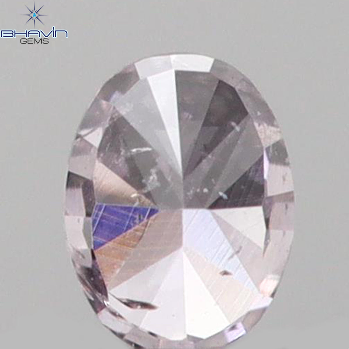 0.05 CT オーバルシェイプ 天然ダイヤモンド ピンクカラー SI1 クラリティ (2.48 MM)
