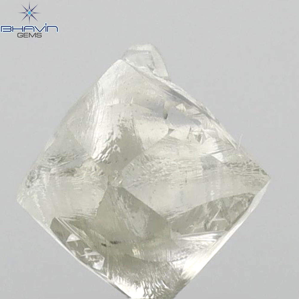 2.60 CT Rough Shape Natural Loose Diamond White (M) Color SI2 Clarity (7.70 MM)