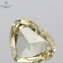 0.18 CT Heart Shape Natural Diamond Green Yellow Color SI1 Clarity (4.10 MM)