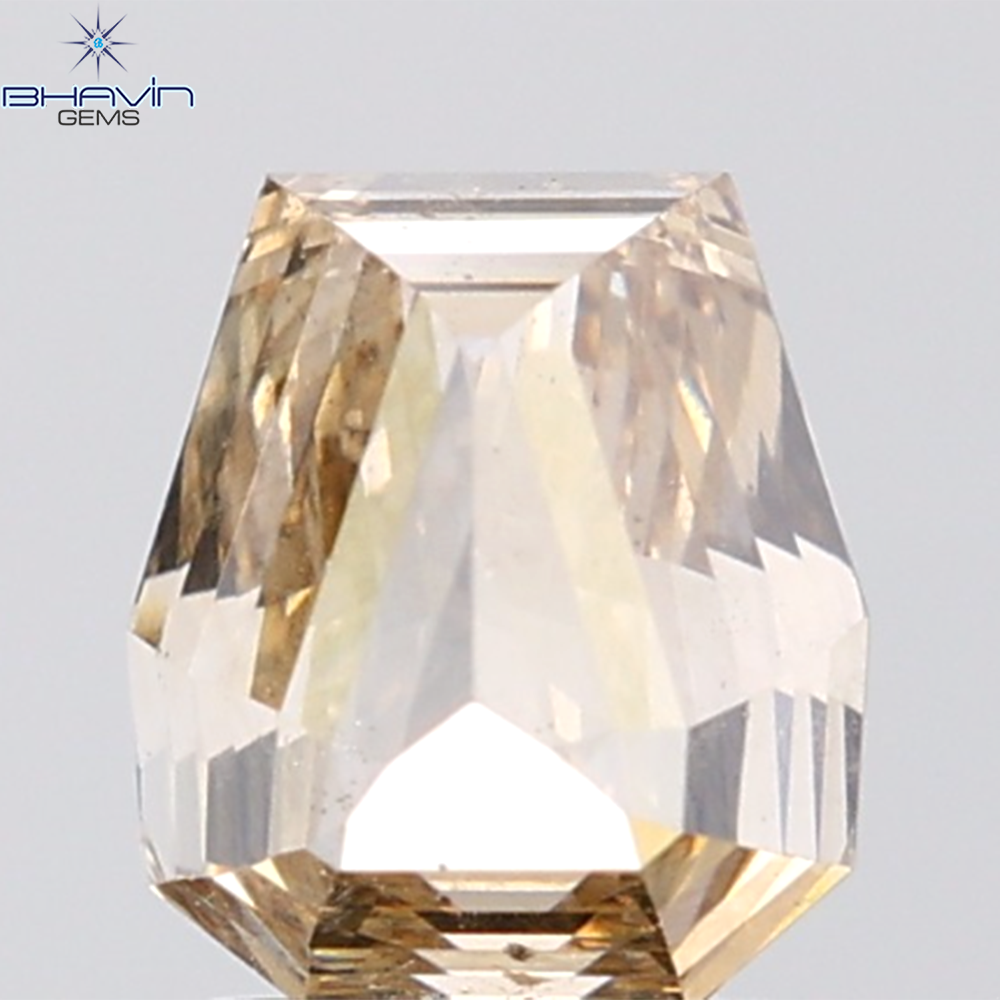 1.92 CT Coffin Cut Natural Brown Diamond SI Clarity (7.18 MM)