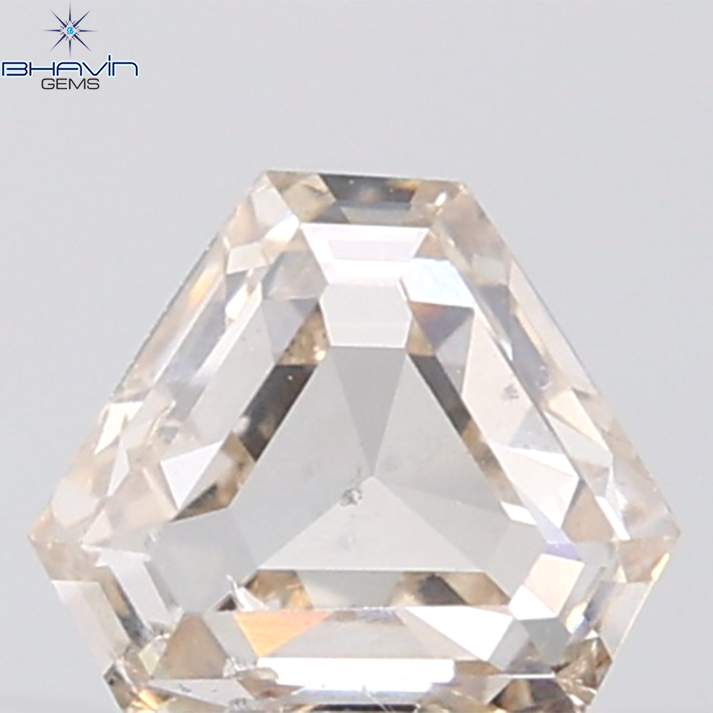 1.36 CT Shield Natural Brown Diamond SI1 Clarity (6.46 MM)