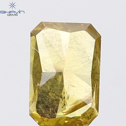 1.00 CT Radiant Natural Yellow Diamond I2 Clarity (6.58 MM)