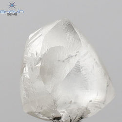 2.09 CT Rough Shape Natural Diamond White Color SI1 Clarity ( 7.90 MM)