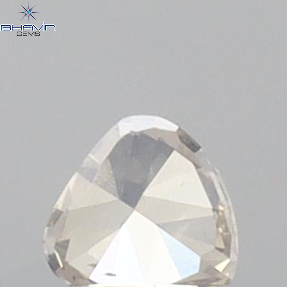 0.15 CT ハート シェイプ ナチュラル ダイヤモンド レッド ブラウン カラー SI1 クラリティ (4.76 MM)