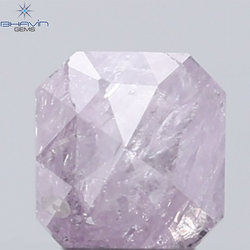 0.33 CT Radiant Diamond Natural Pink Color I3 Clarity (4.05 MM)