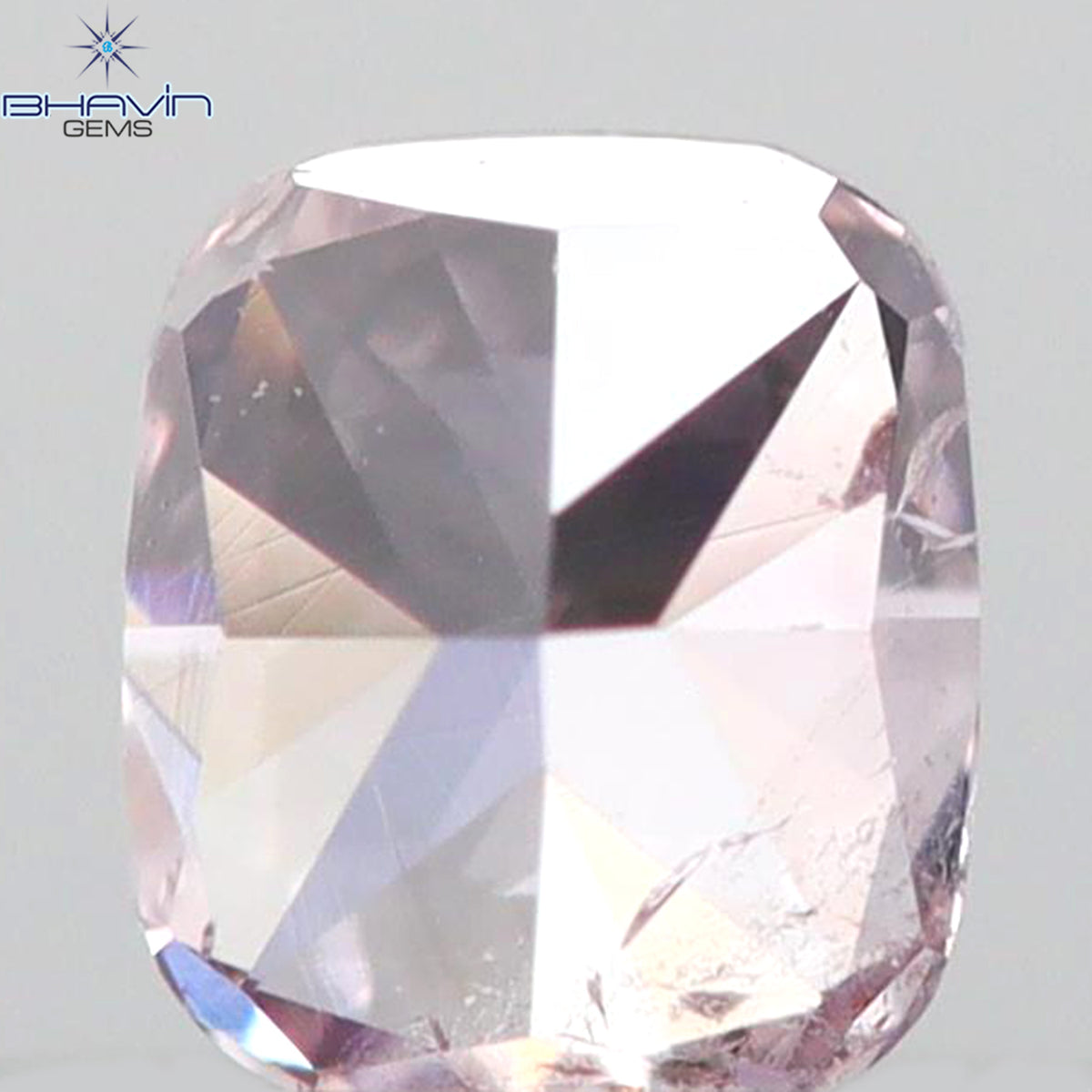 0.05 CT クッションシェイプ 天然ダイヤモンド ピンク色 I1 クラリティ (2.11 MM)