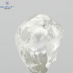 2.84 CT Rough Shape Natural Loose Diamond White (M) Color VS2 Clarity (8.41 MM)