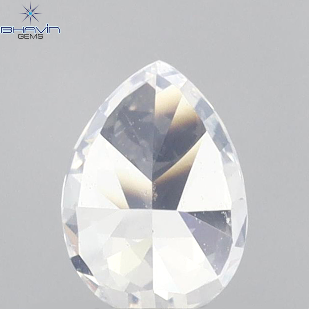 0.41 CT Pear Shape Natural Diamond White Color VS2 Clarity (5.51 MM)