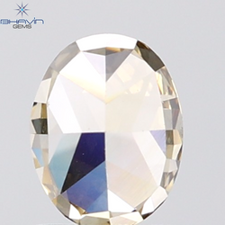 1.20 CT Oval Diamond Natural Brown Color VS1 Clarity (6.84 MM)