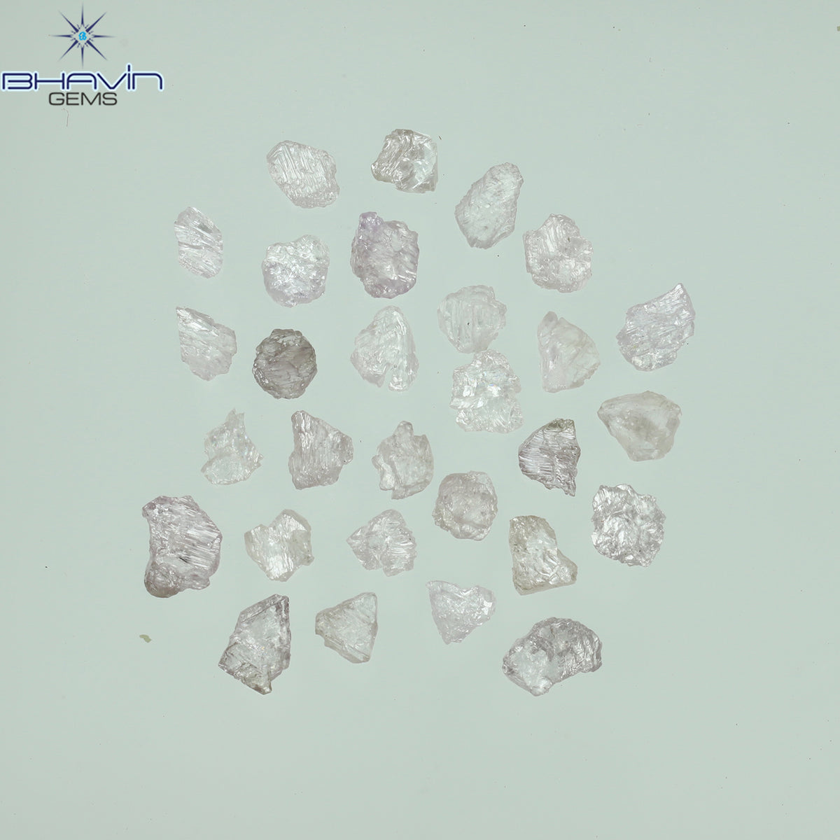2.53 CT/29 Pcs Natural Rough Diamond Pink Color Clarity Fleat (4.45 MM)