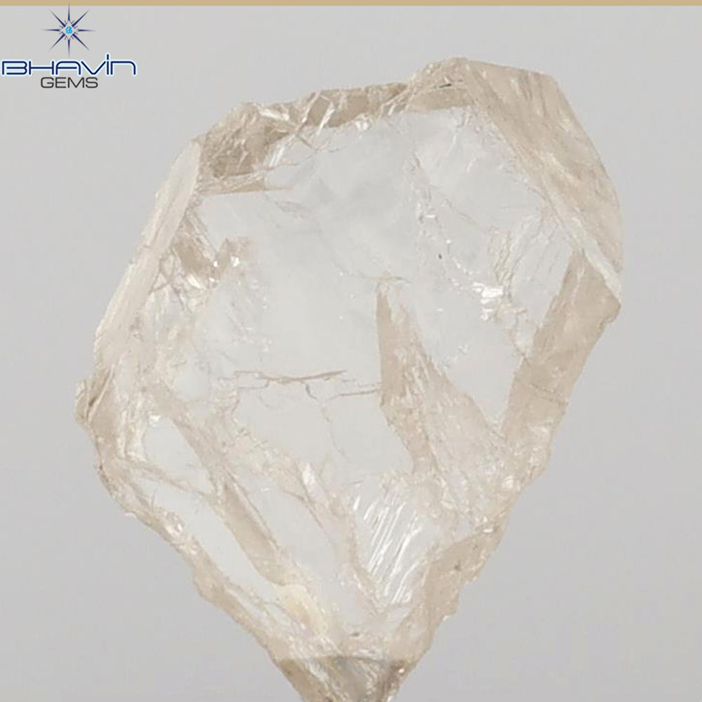 0.90 CT ラフ シェイプ ナチュラル ダイヤモンド ホワイト カラー VS1 クラリティ (5.95 MM)