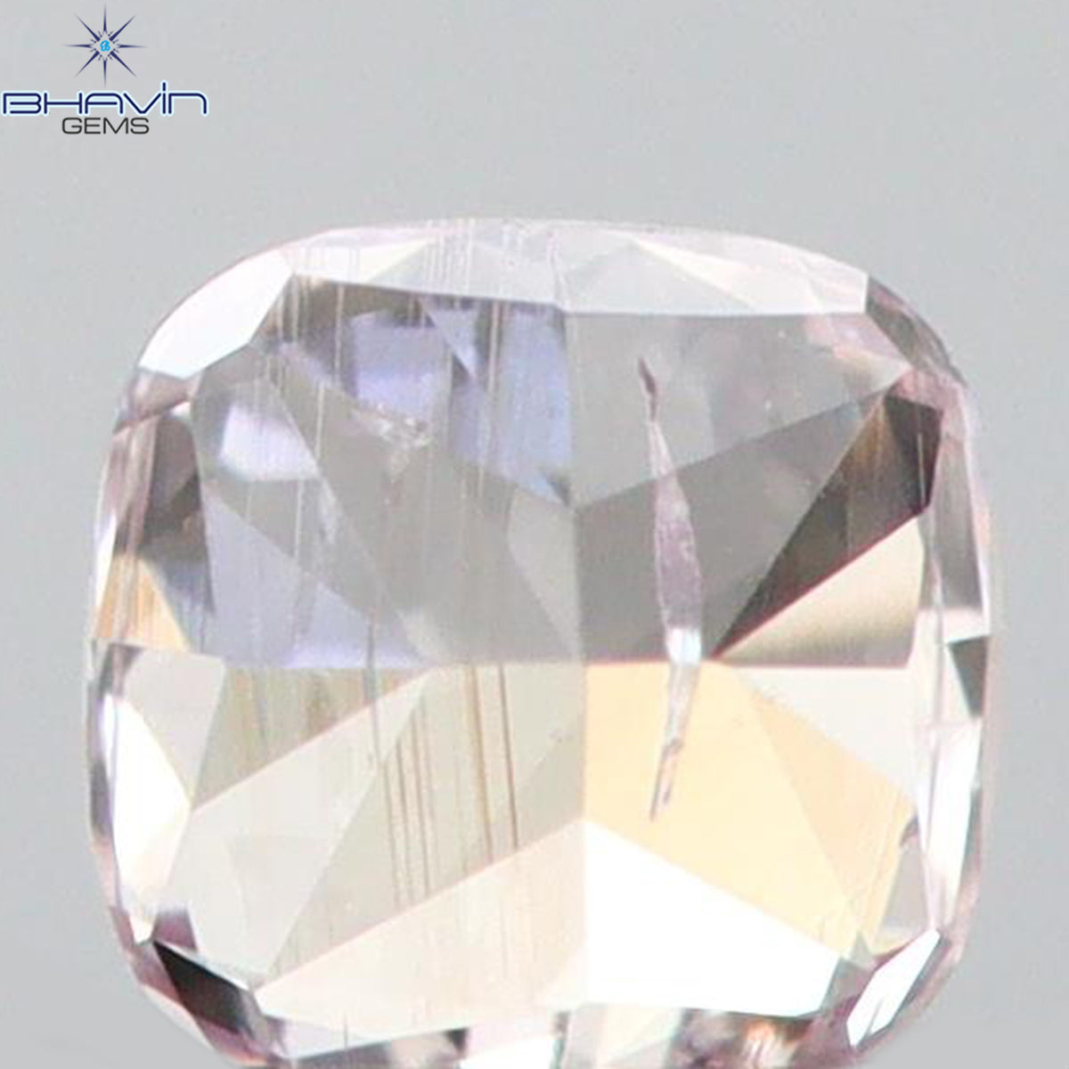 0.05 CT クッションシェイプ 天然ダイヤモンド ピンク色 I1 クラリティ (2.11 MM)