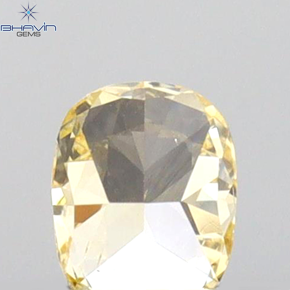 0.23 CT Cushion Shape Natural Diamond Orange Yellow Color VS2 Clarity (4.17 MM)