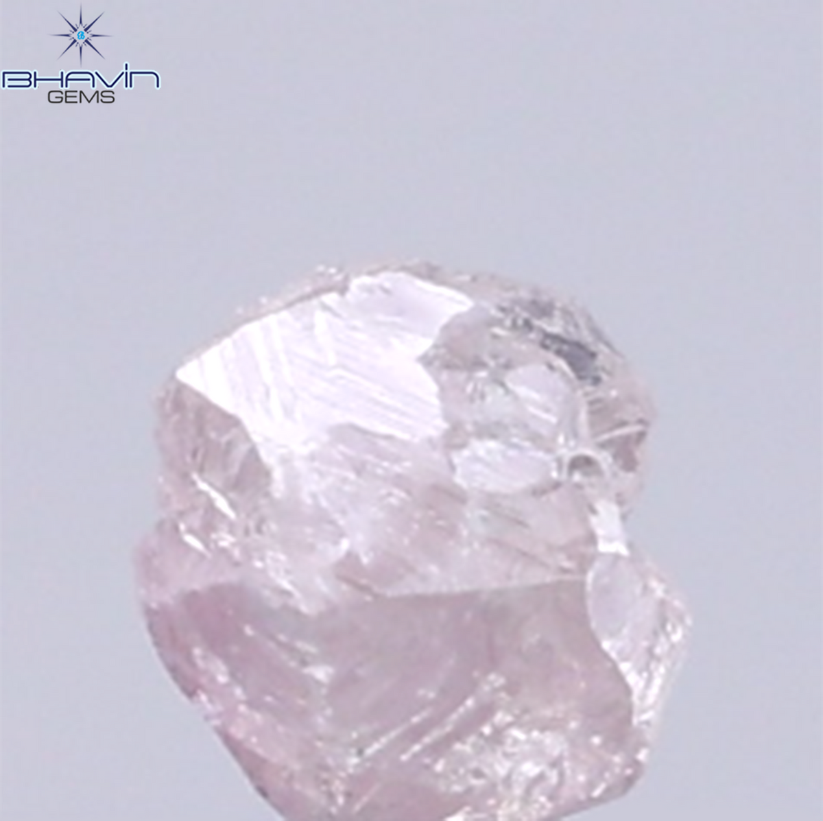 0.29 CT Natural Rough Diamond Pink Color Clarity SI (3.77 MM)