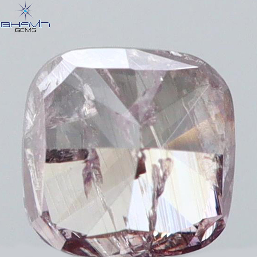 0.22 CT Cushion Shape Natural Diamond Pink Color I3 Clarity (3.31 MM)