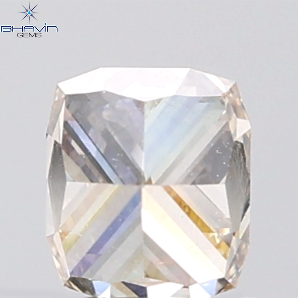 1.00 CT Cushion Diamond Natural Brown Color VVS1 Clarity (5.53 MM)