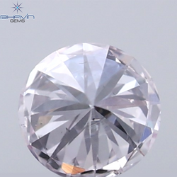 0.07 CT Round Natural Diamond Pink Color VS Clarity