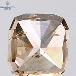 1.35 CT Cushion Diamond Natural Brown Color SI2 Clarity (5.65 MM)