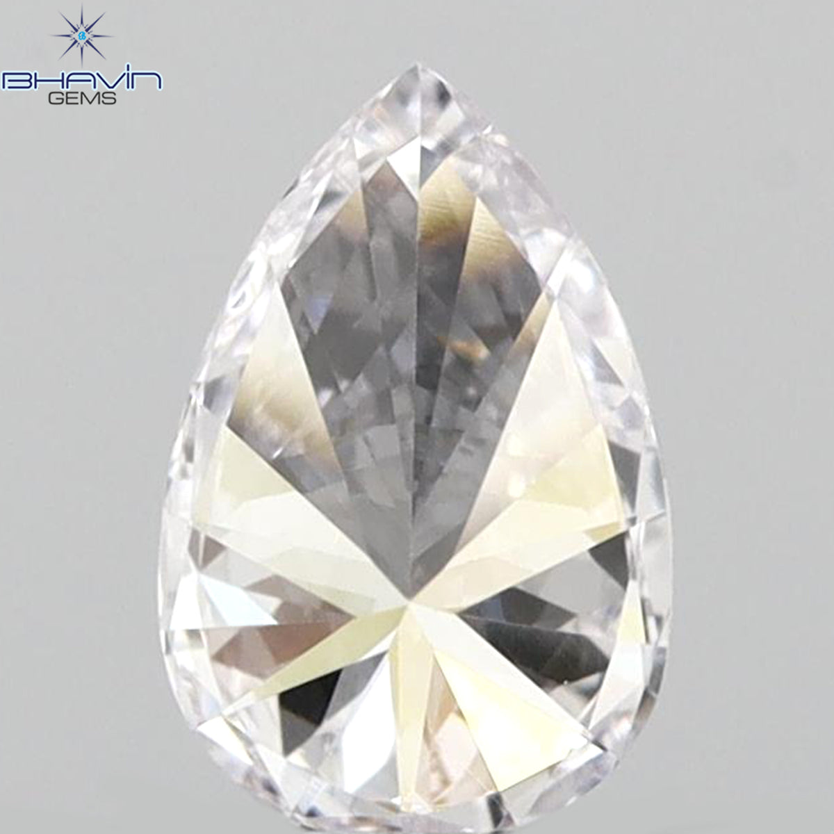 0.27 CT Natural Pear Diamond Faint Pink Color Clarity VS1 (5.45 MM)
