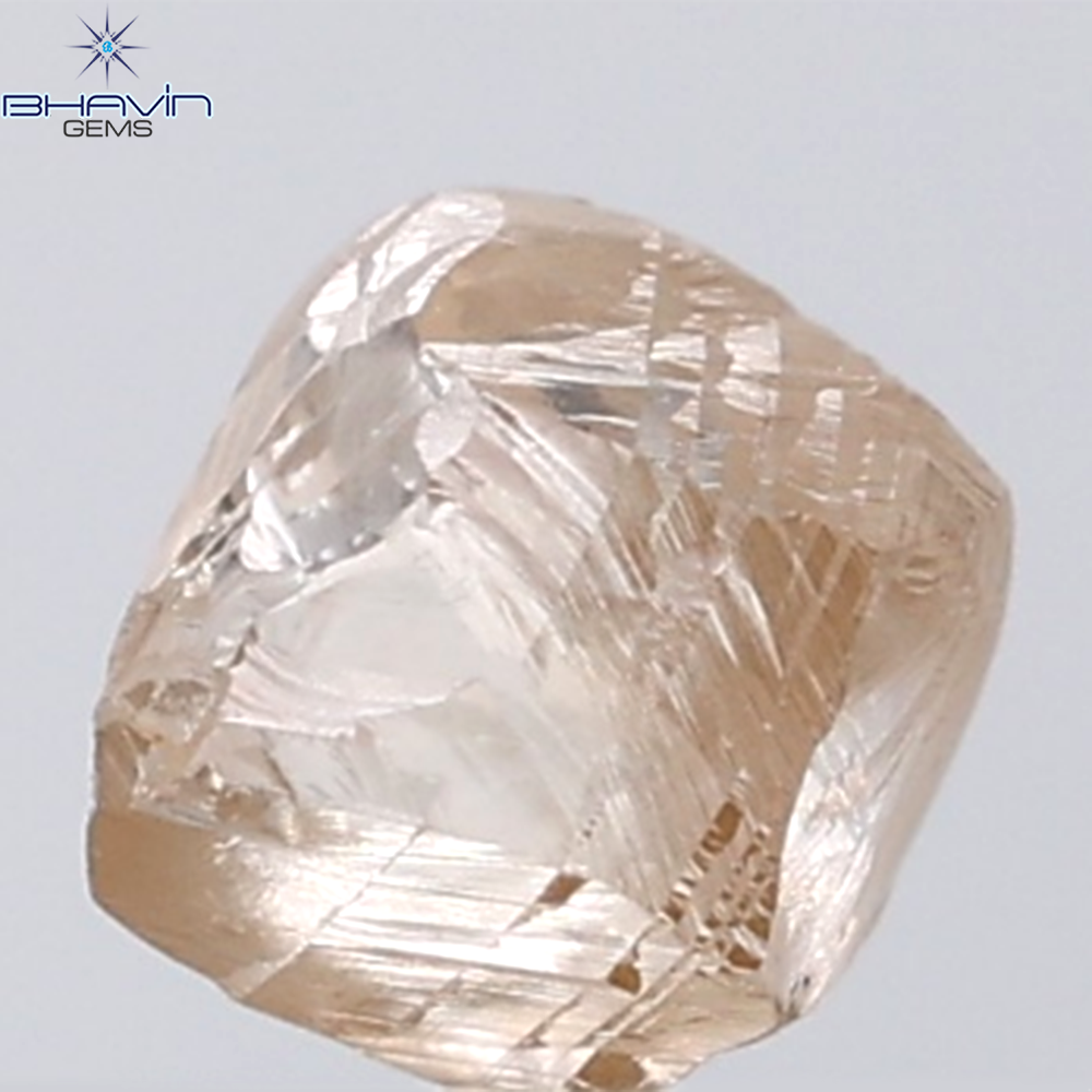 1.32 CT Rough Shape Natural Diamond Brown Color VS1 Clarity (6.23 MM)