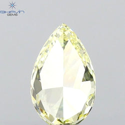 GIA Certified 0.71 CT Pear Diamond Yellow Color Natural Loose Diamond (7.35 MM)