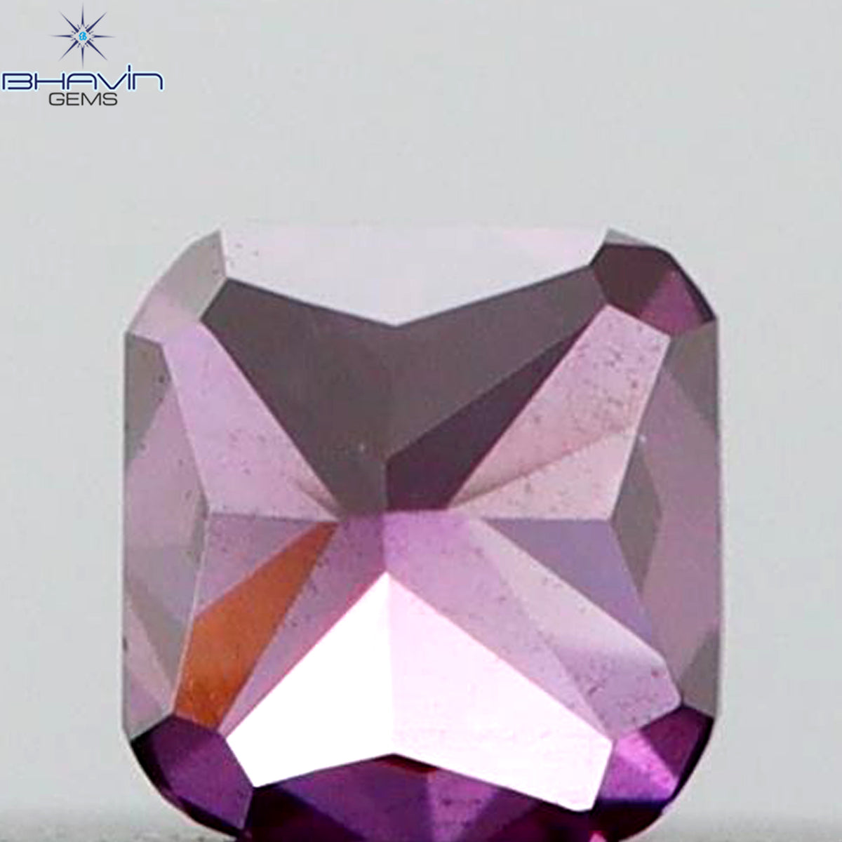 0.07 CT Natural Cushion Diamond Enhanced Pink Color Clarity VS2 (1.85 MM)