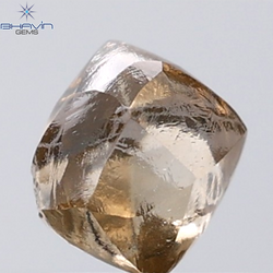 1.66 CT Rough Shape Natural Diamond Brown Color VS2 Clarity (6.16 MM)