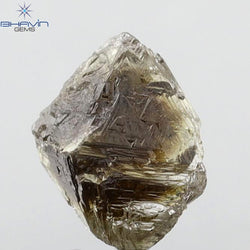 3.53 CT Rough Shape Natural Diamond Brown Color VS1 Clarity (8.60 MM)