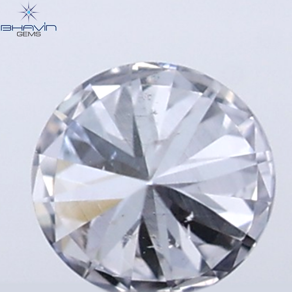 0.18 CT ラウンド ローズ カット シェイプ 天然ダイヤモンド ピンク色 I2 クラリティ (3.86 MM)