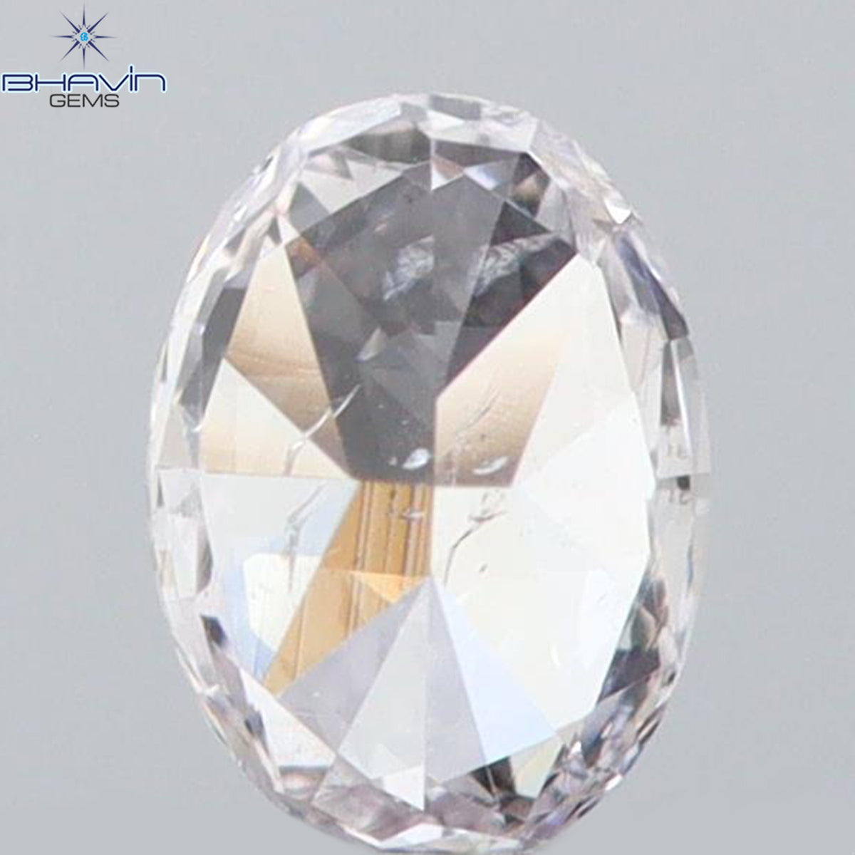 0.10 CT Natural Oval Diamond Pink Color Clarity SI1 (3.42 MM)