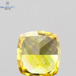 0.07 CT Cushion Shape Natural Loose Diamond Yellow Color VS1 Clarity (2.27 MM)