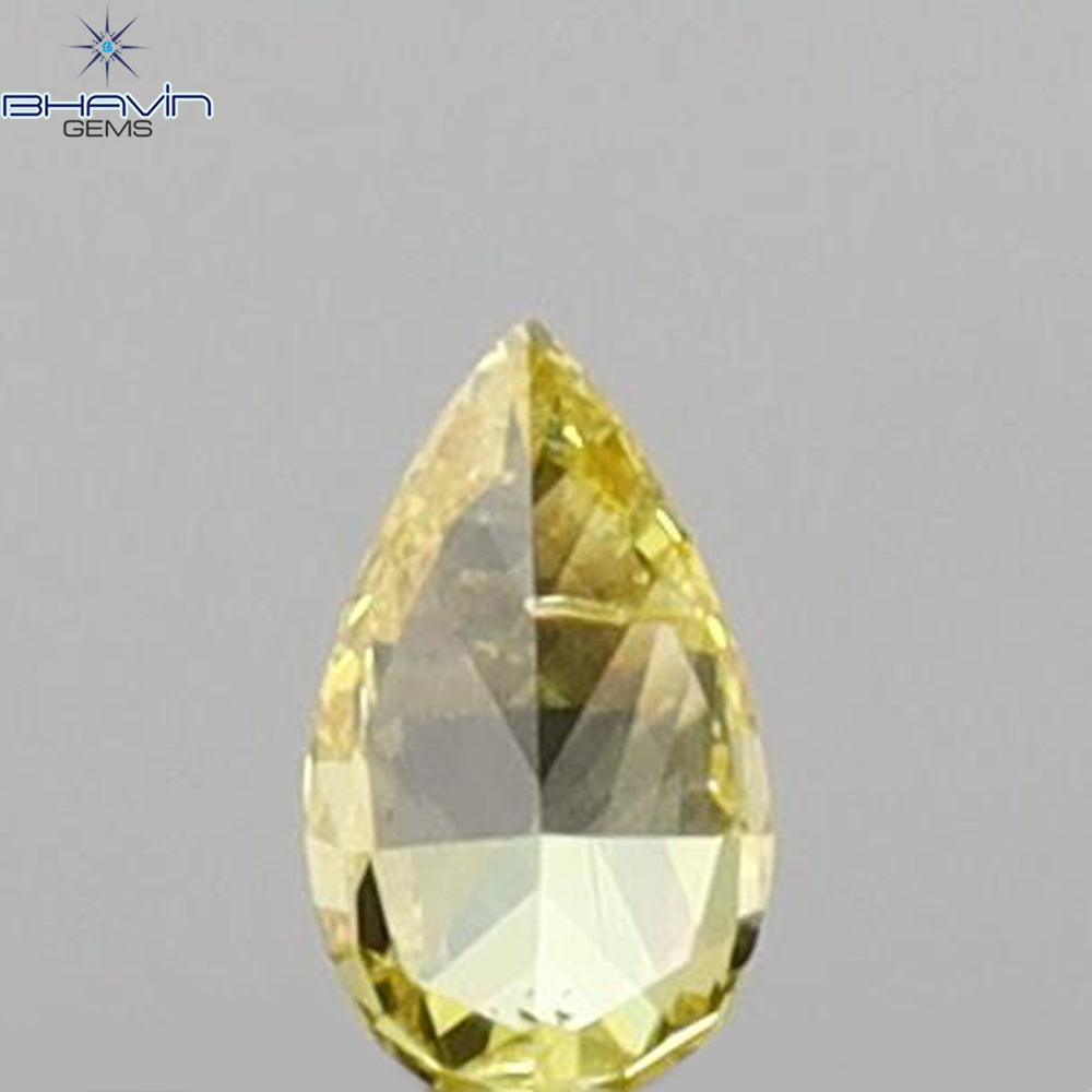 0.05 CT Pear Shape Natural Diamond Yellow Color SI2 Clarity (2.17 MM)